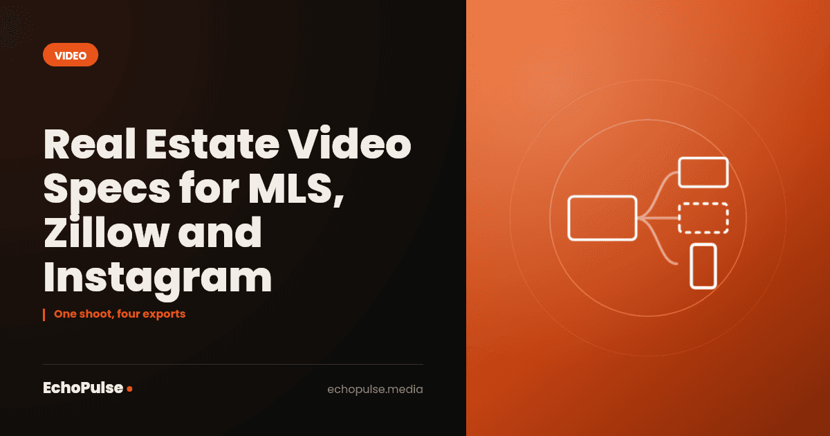 Real Estate Video Specs for MLS, Zillow and Instagram