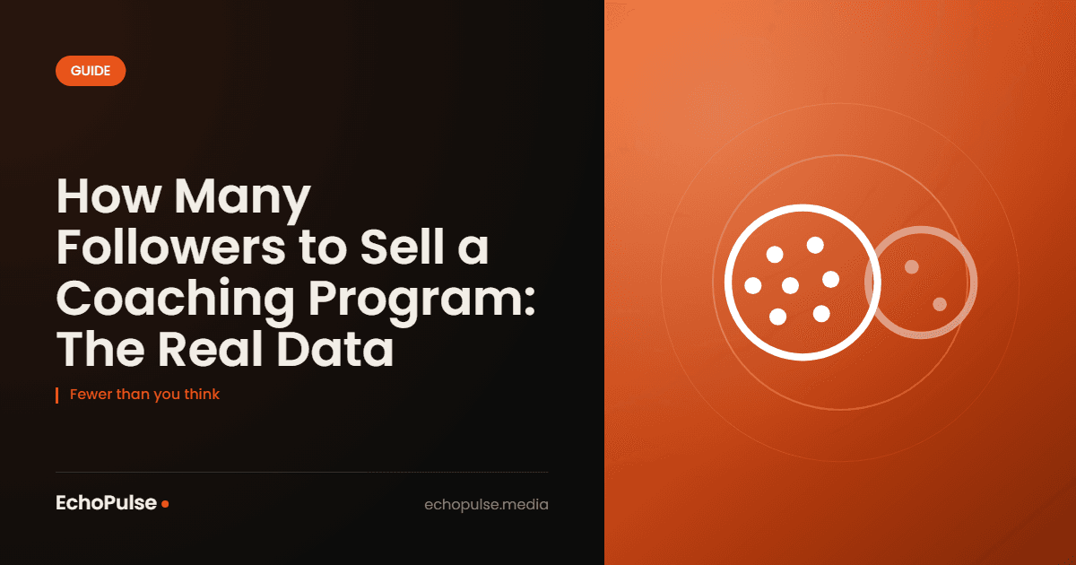 How Many Followers to Sell a Coaching Program: The Real Data