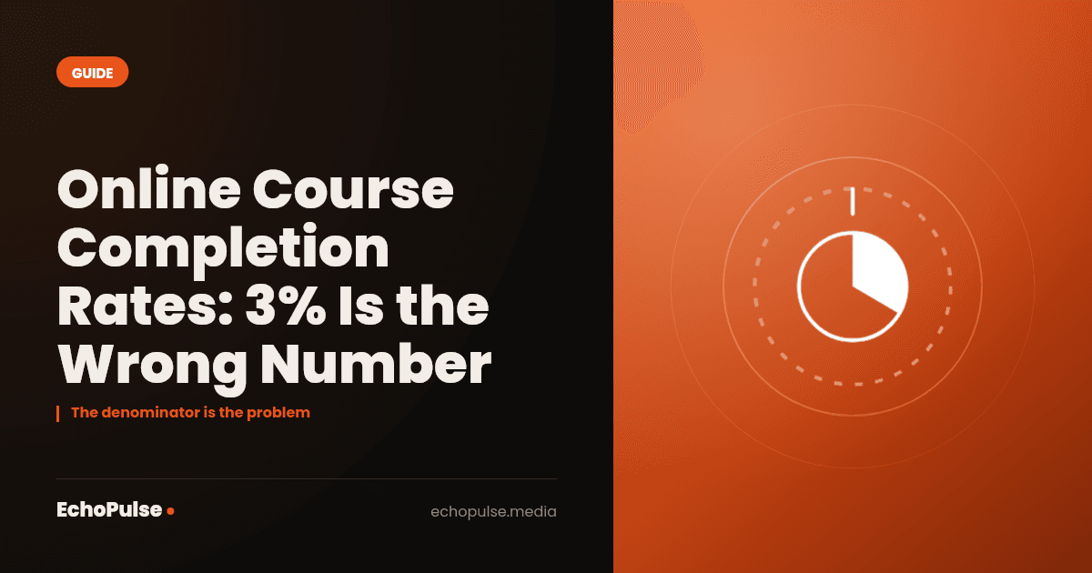 Online Course Completion Rates: 3% Is the Wrong Number