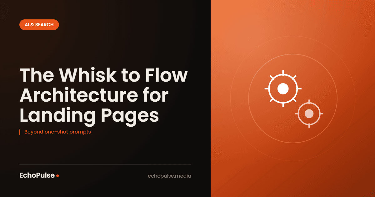 The Whisk to Flow Architecture for Landing Pages