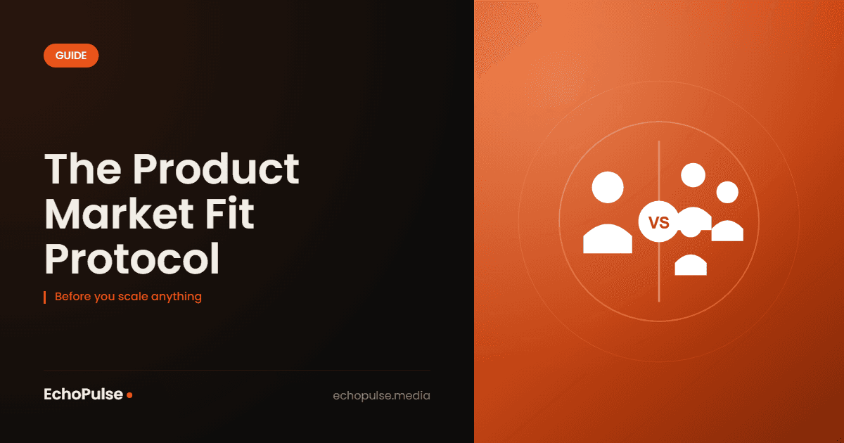 The Product Market Fit Protocol