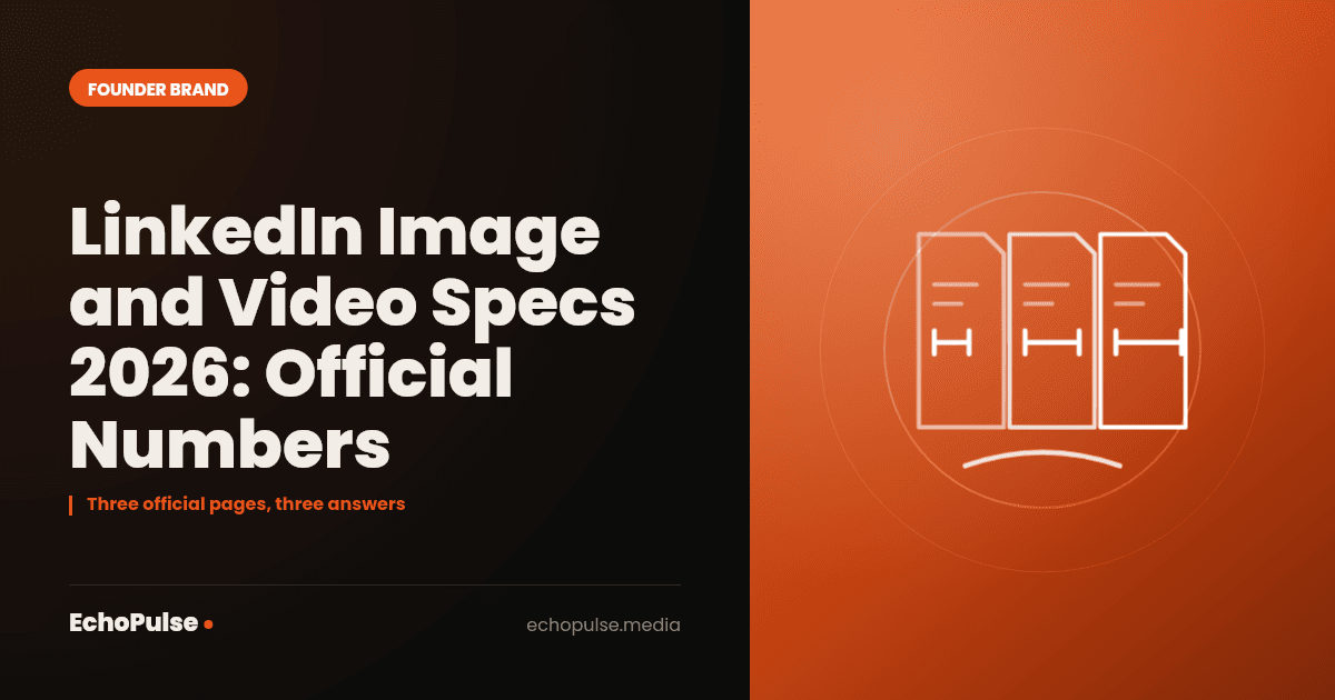 LinkedIn Image and Video Specs 2026: Official Numbers