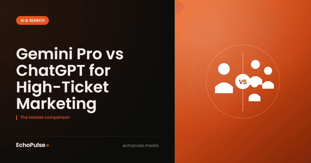 Gemini Pro vs ChatGPT for High-Ticket Marketing