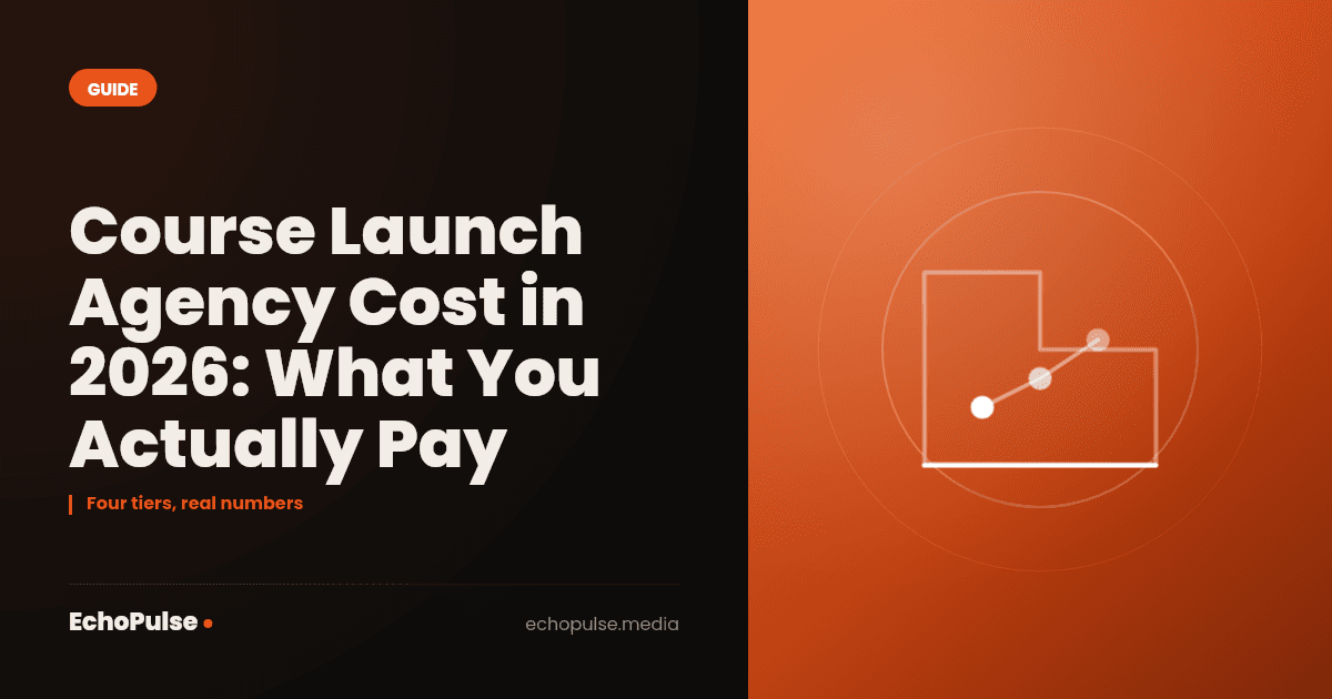 Course Launch Agency Cost in 2026: What You Actually Pay