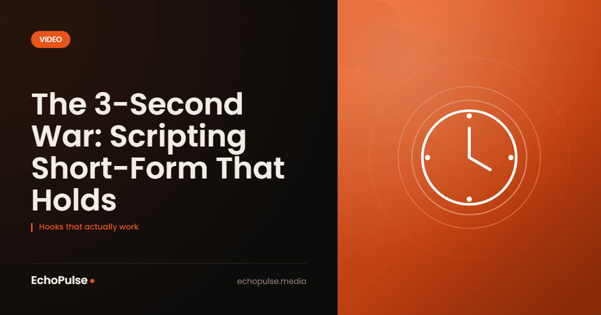 The 3-Second War: Scripting Short-Form That Holds