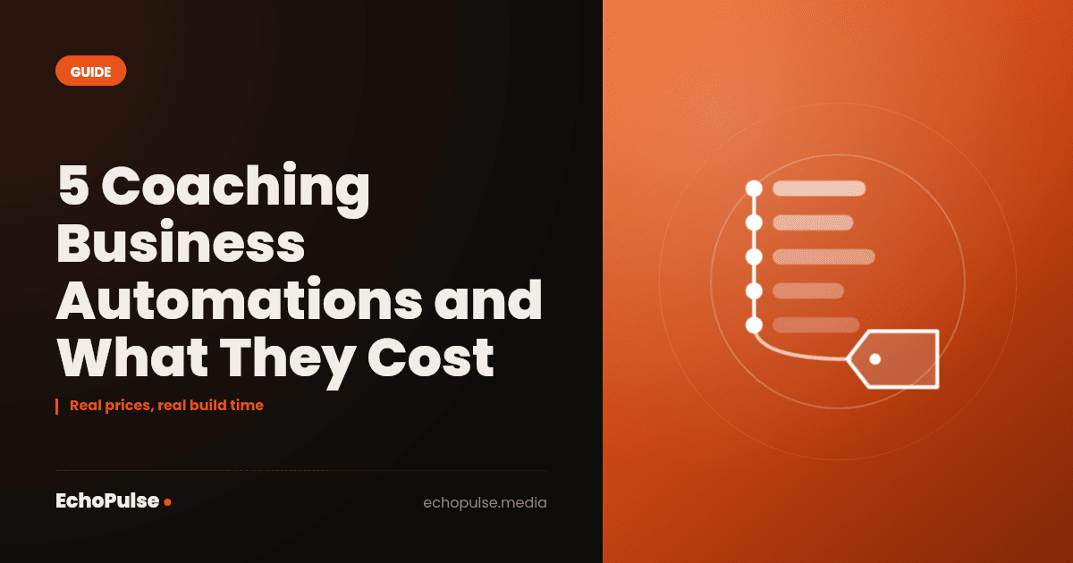 5 Coaching Business Automations and What They Cost