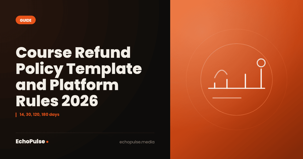 Course Refund Policy Template and Platform Rules 2026