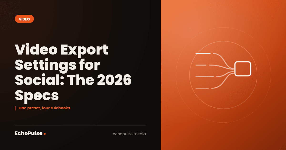 Video Export Settings for Social: The 2026 Specs