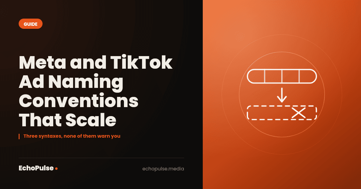 Meta and TikTok Ad Naming Conventions That Scale