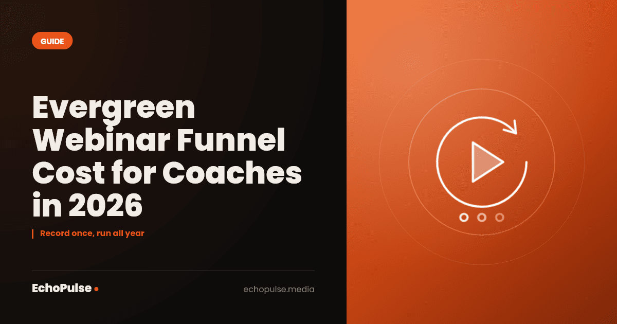 Evergreen Webinar Funnel Cost for Coaches in 2026