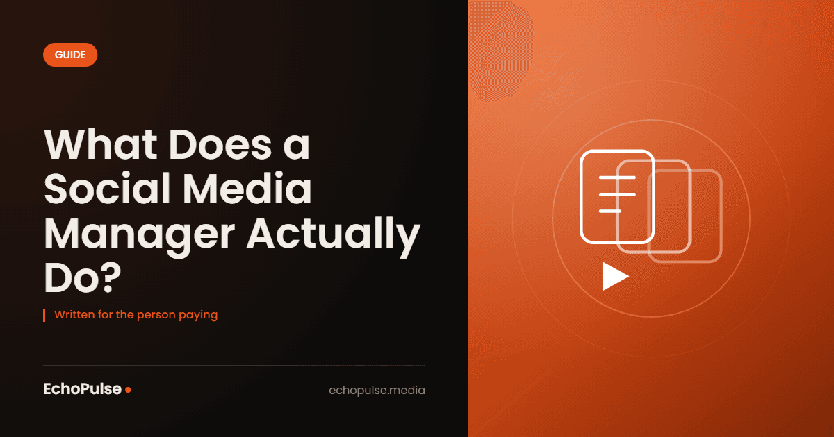 What Does a Social Media Manager Actually Do?