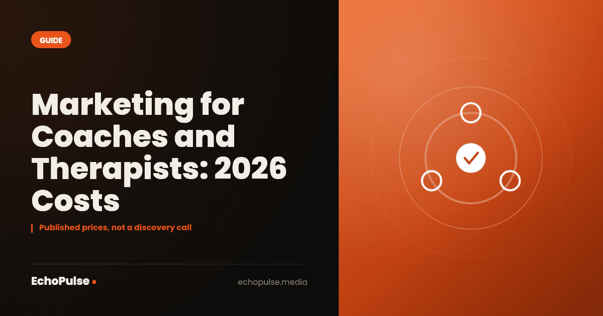 Marketing for Coaches and Therapists: 2026 Costs