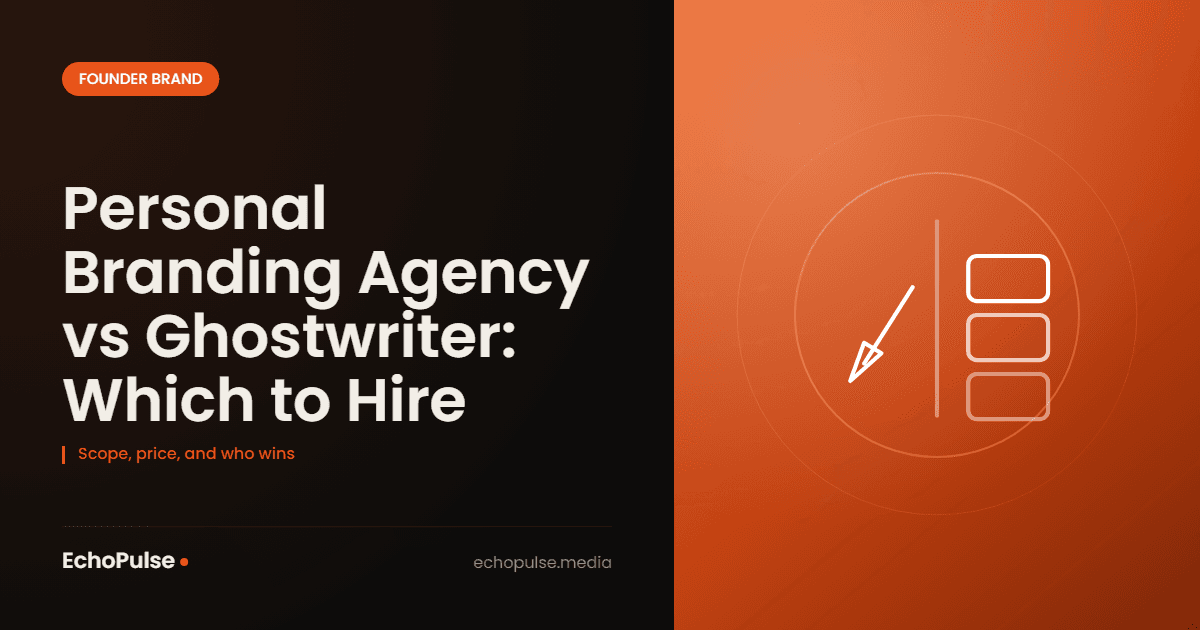 Personal Branding Agency vs Ghostwriter: Which to Hire